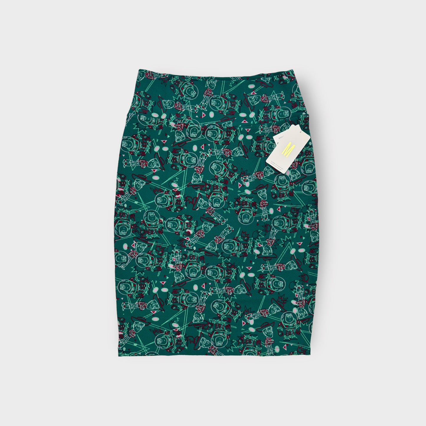 LuLaRoe Cassie Pencil Skirt | M (8-12) | Green | TOY STORY | NWT