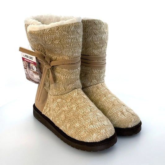 Muk Luks Essentials | Womens Clementine Boot | Color: Beige/Fawn Marl | Size: 6 | NWT
