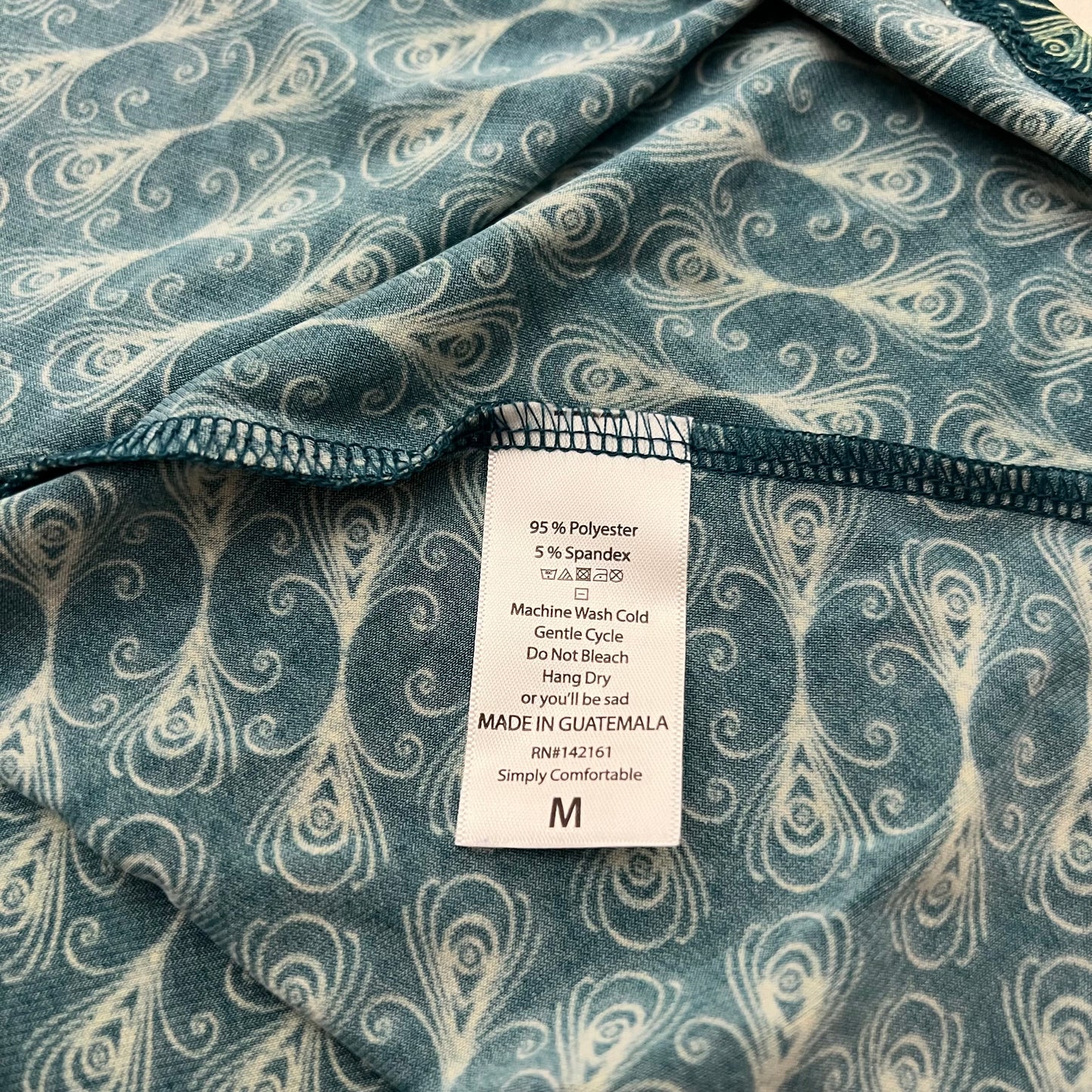 LuLaRoe Azure Skirt | M (6-8) | Green Swirl | A-Line | NWT