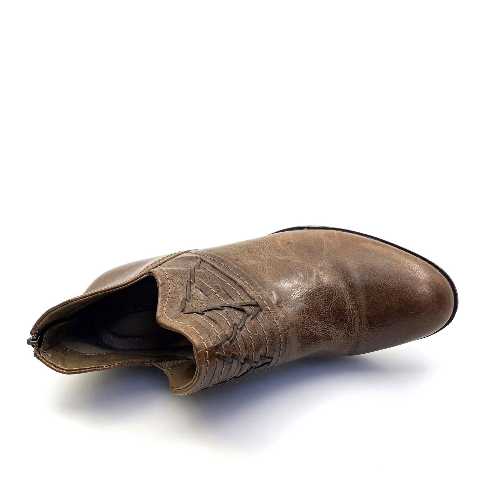 Earth Womens Merlin 7½ B Taupe Brown Leather Ankle Western Booties Pre-Owned -  | Buy at Parsimony Shoppes