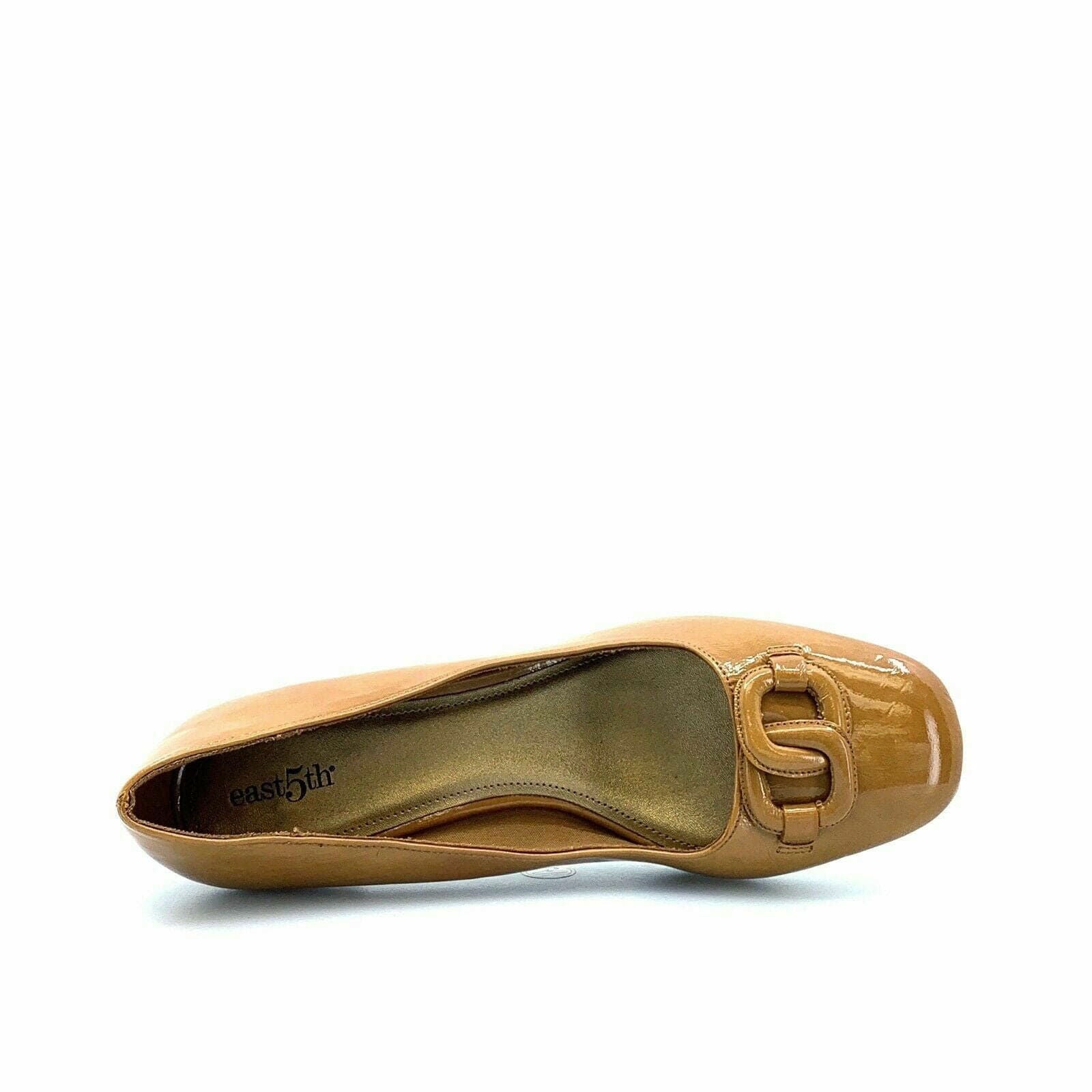 East 5th Womens Size 9.5M Tan Brown Pumps Heels “Francine” Faux Patent Leather -  | Buy at Parsimony Shoppes
