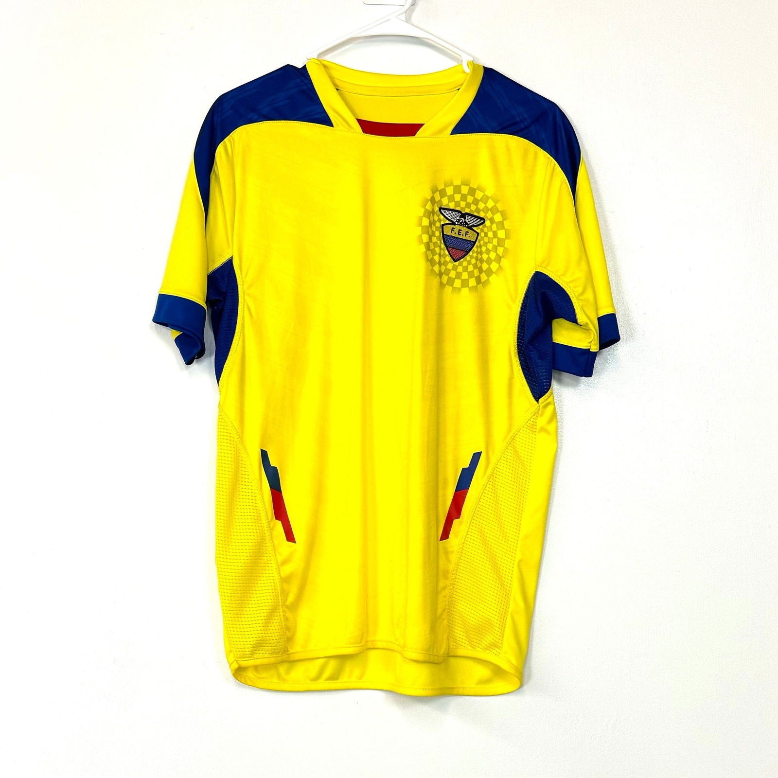 Ecuador FEF Futbol Club | Mens S/s Jersey | Color: Yellow | Size: L -  | Buy at Parsimony Shoppes