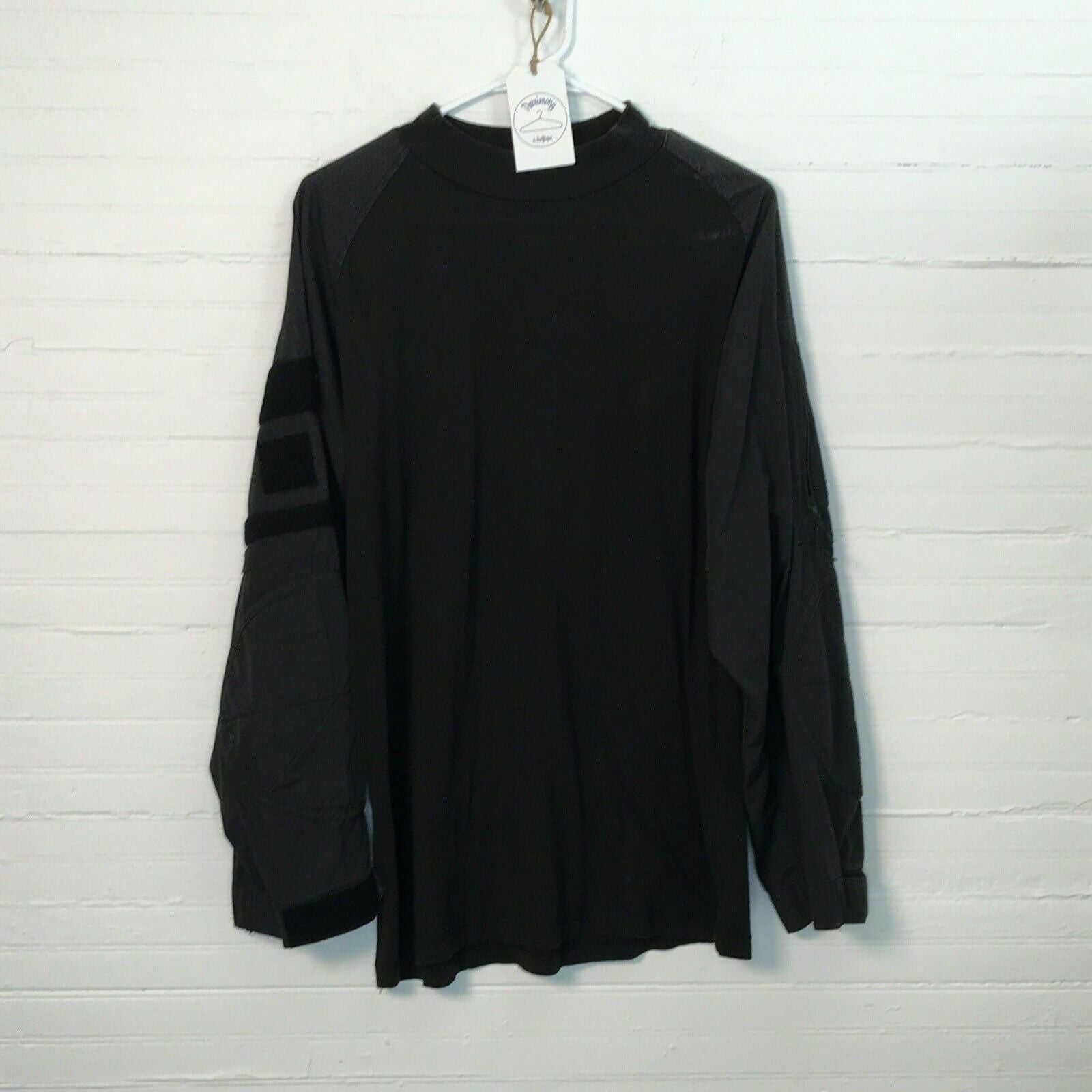 Effortless Rothco Mens Long Sleeve Mock Neck Tactical Uniform Shirt - M Black -  | Buy at Parsimony Shoppes