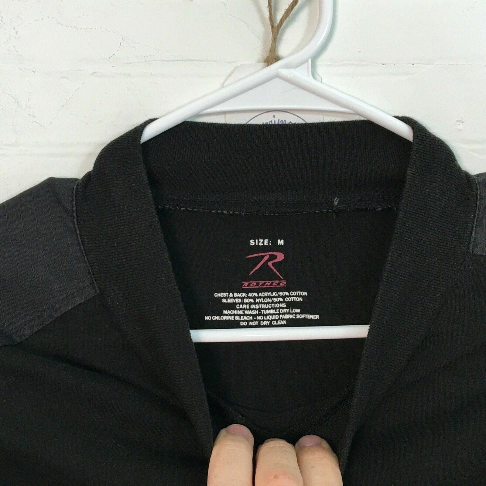 Effortless Rothco Mens Long Sleeve Mock Neck Tactical Uniform Shirt - M Black -  | Buy at Parsimony Shoppes