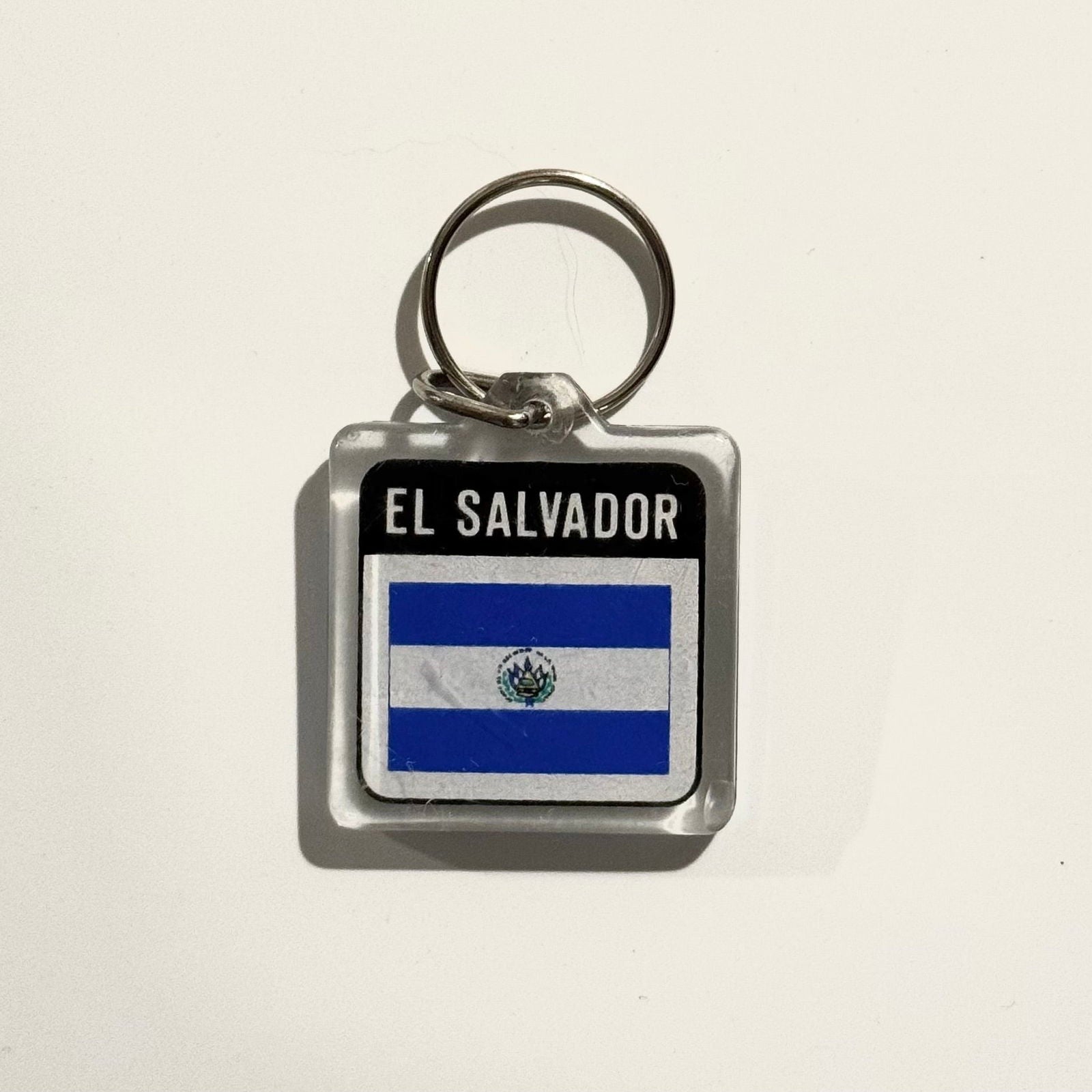 El Salvador Travel Souvenir Keychain Key Ring Square Clear Acrylic -  | Buy at Parsimony Shoppes