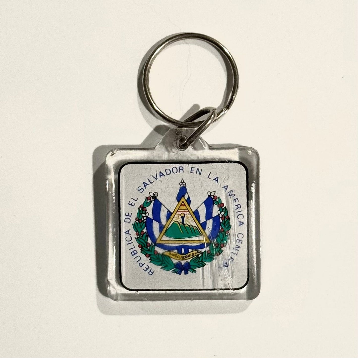 El Salvador Travel Souvenir Keychain Key Ring Square Clear Acrylic -  | Buy at Parsimony Shoppes