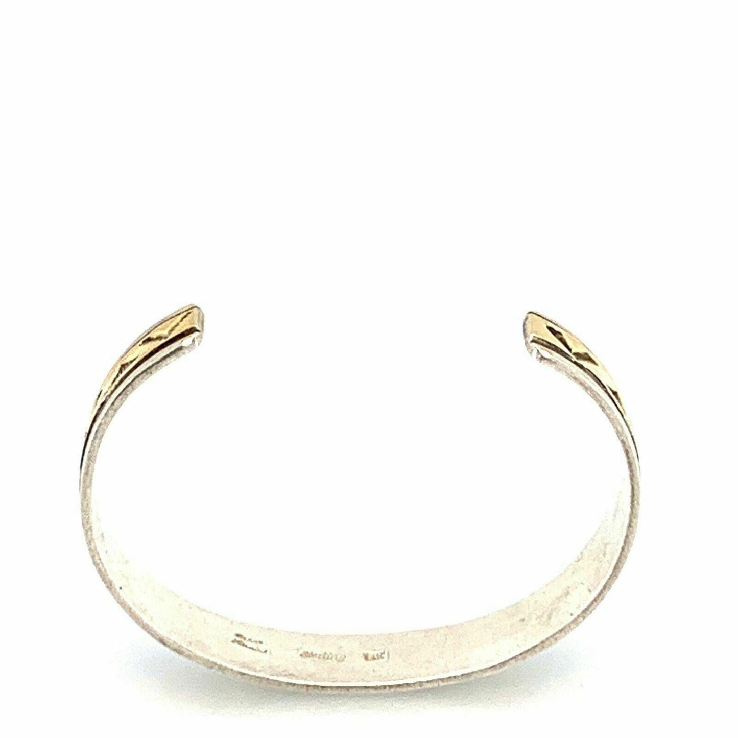 Elegant Oscar Alexius Vintage Navajo 14k Gold & Sterling Silver Cuff Bracelet - 6.75” -  | Buy at Parsimony Shoppes