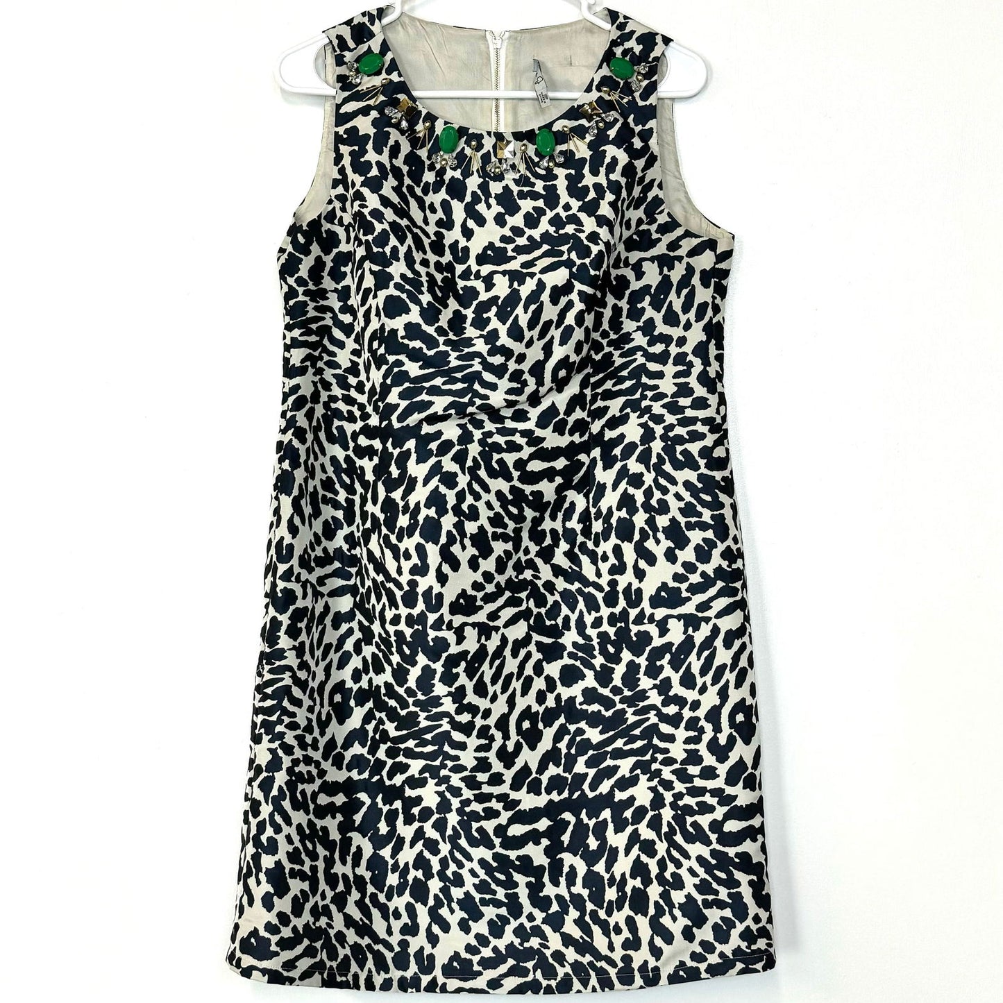 Eliza J | Womens Animal Print Career Dress | Color: Blue/White | Size: 12P | Pre-Owned -  | Buy at Parsimony Shoppes