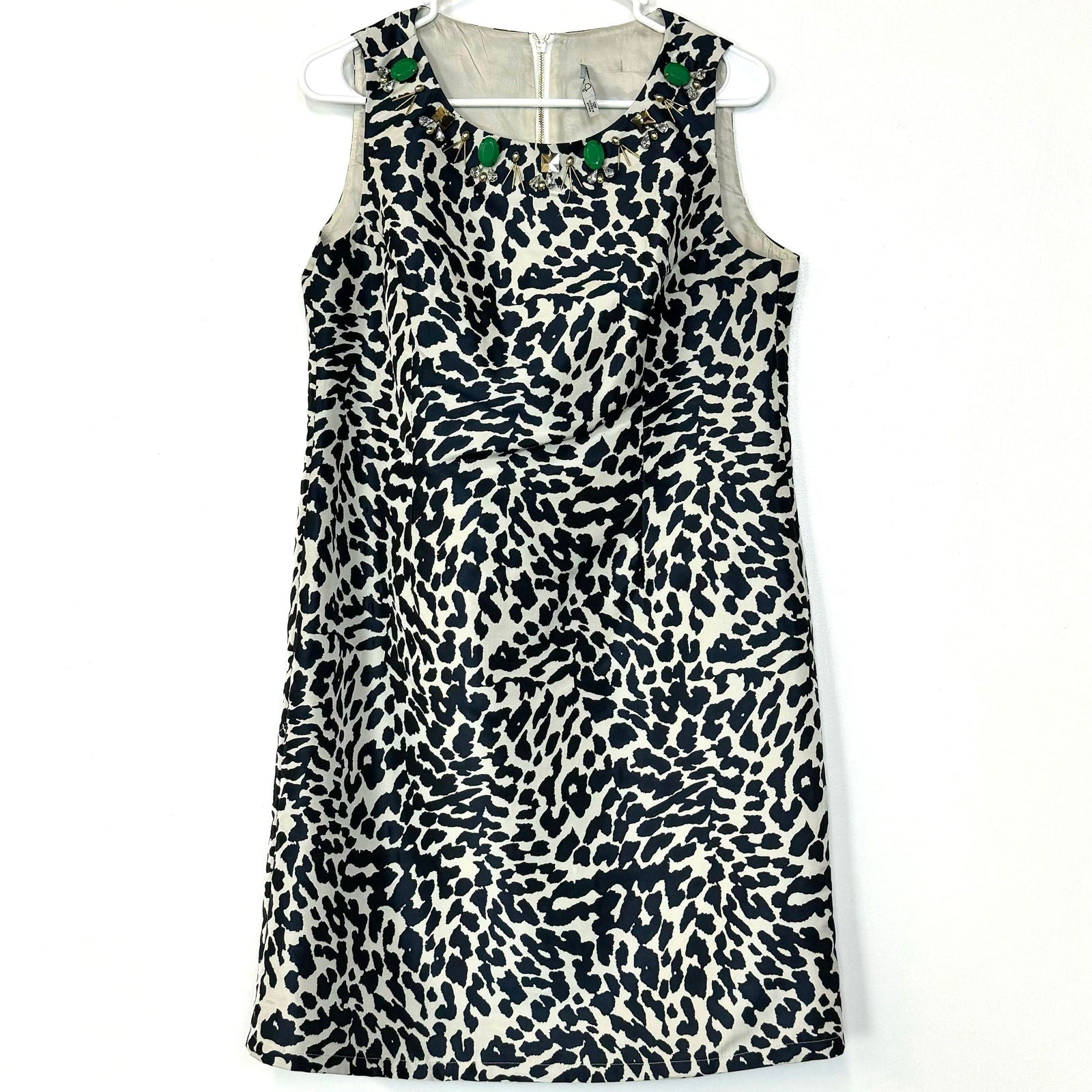 Eliza J | Womens Animal Print Career Dress | Color: Blue/White | Size: 12P | Pre-Owned -  | Buy at Parsimony Shoppes