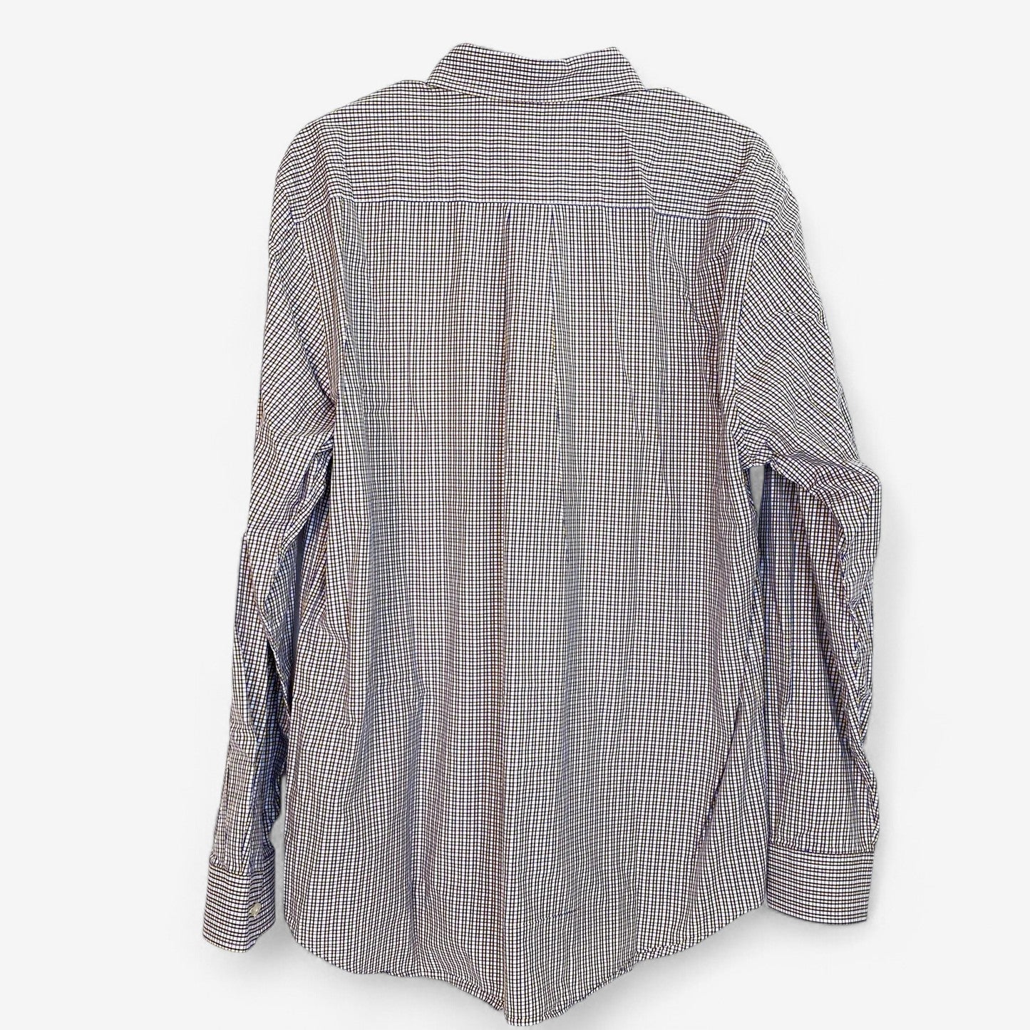Vineyard Vines Men's Slim-Fit Yellow/Purple Plaid Long-Sleeve Button-Up Shirt - Size L