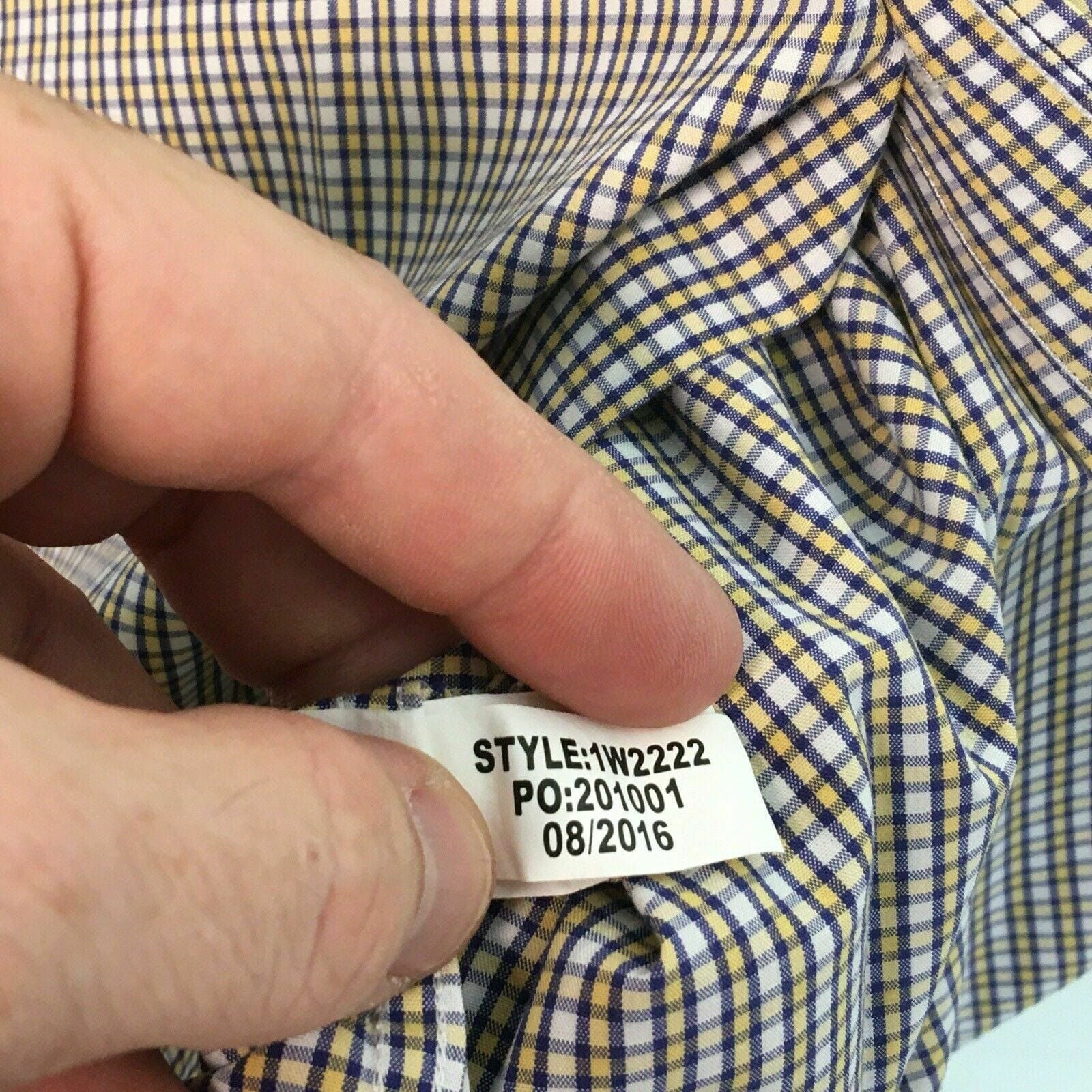 Exciting Vineyard Vines Mens Plaid Shirt Slim Fit Button-Up L/s Whale Yellow/Purple L Cotton Long Sleeve -  | Buy at Parsimony Shoppes