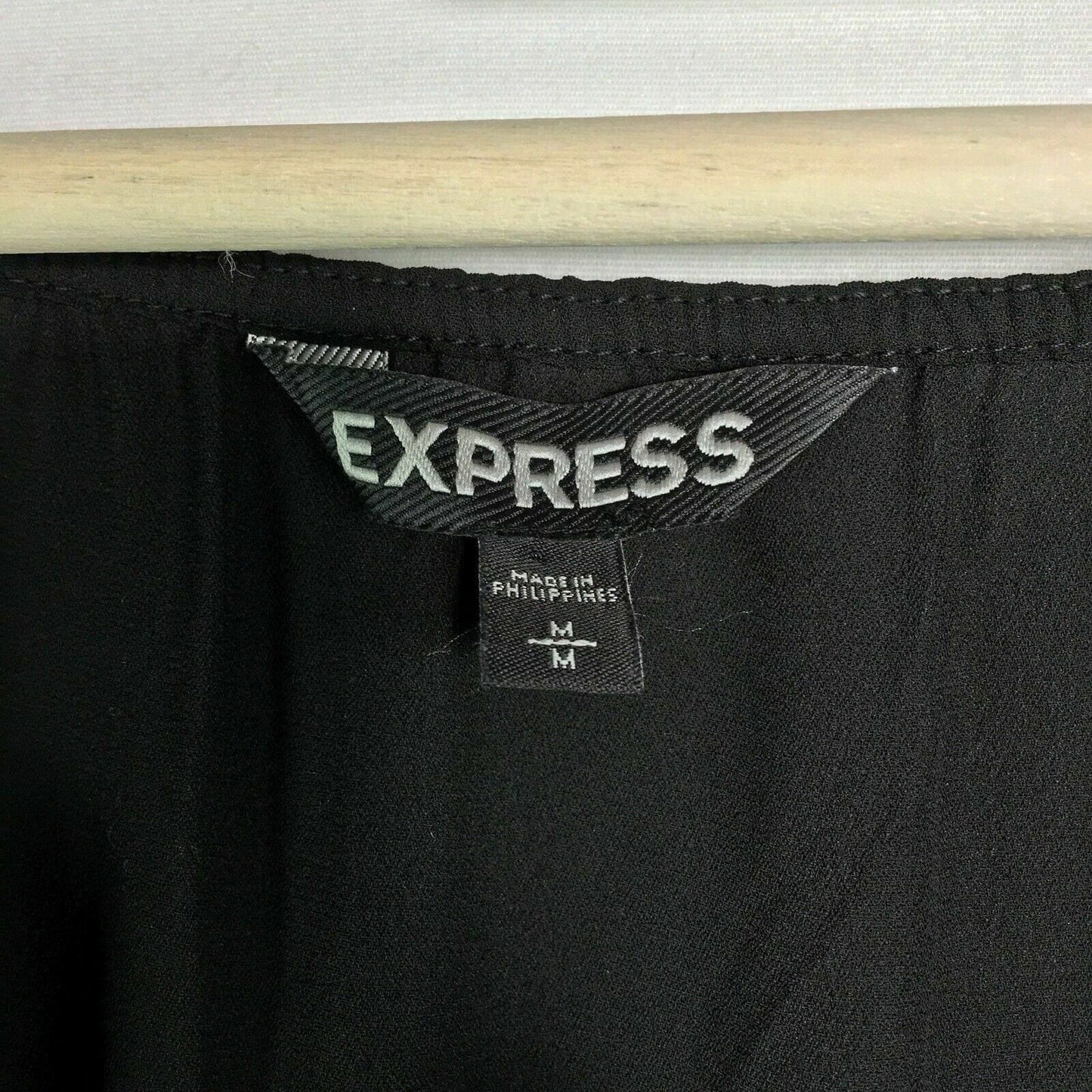 Express Womens Size M Black Long Sleeve Lace-Up Knee Length Sheer Dress NWT -  | Buy at Parsimony Shoppes