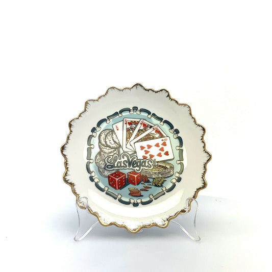 Exquisite City Of Las Vegas Souvenir Collectible Plate - 8" White Ceramic -  | Buy at Parsimony Shoppes