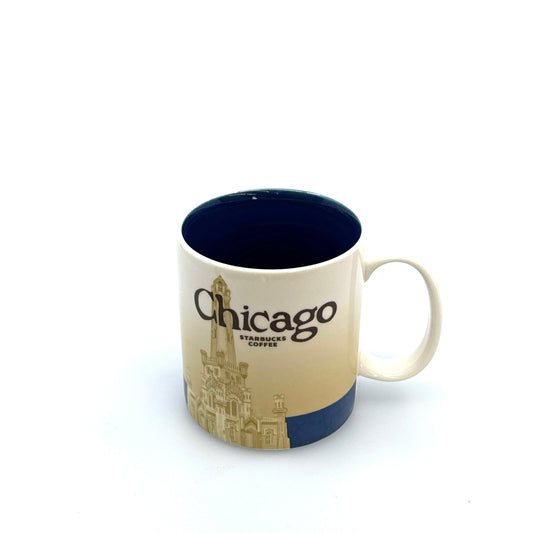 Starbucks Chicago Ceramic Coffee Mug Cup Skyline Pre-Owned 16oz