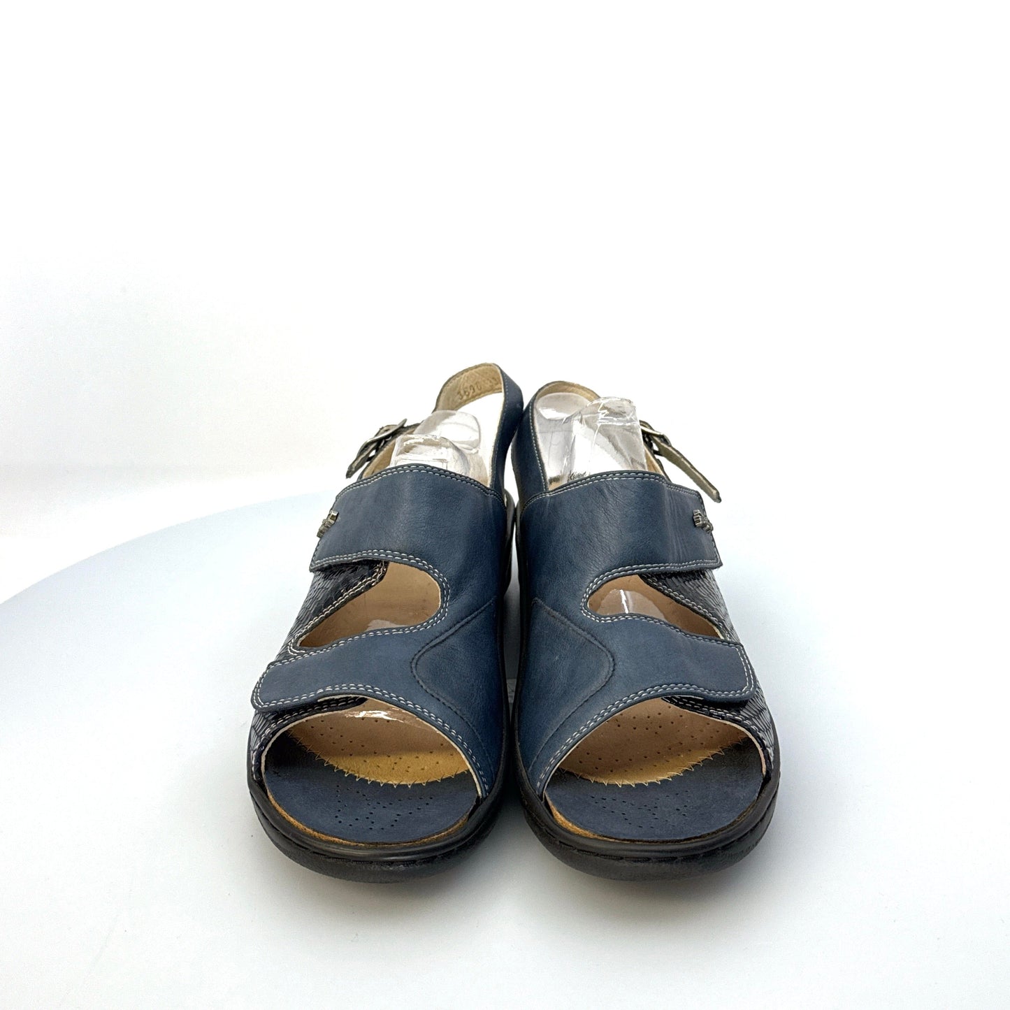 Fidelio | Womens Hallux Snakeskin Slingback Sandals | Color: Blue | Size: 40