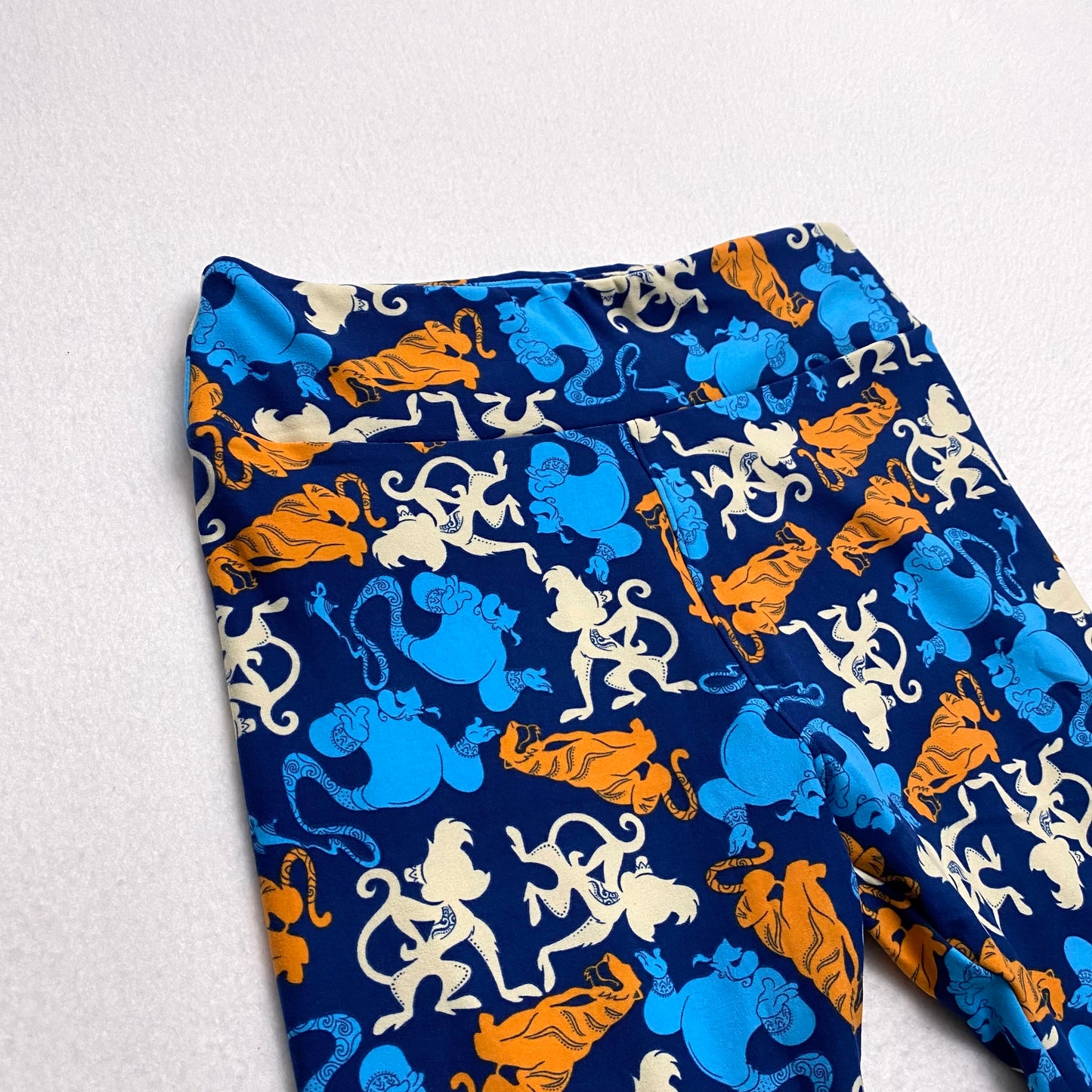 LuLaRoe Disney One Size (OS 2-10) Leggings | Aladdin Genie, Rajah & Abu Print | Soft & Stretchy | NWT