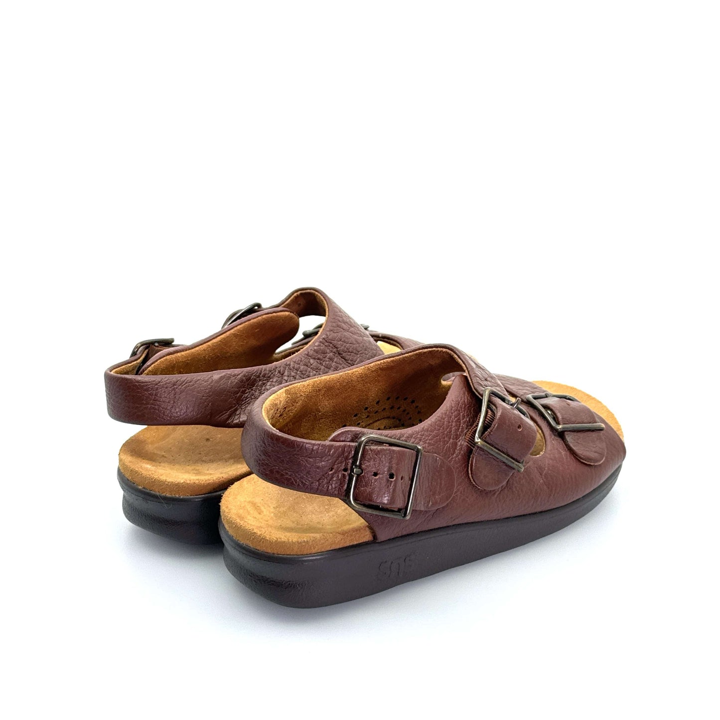 SAS | Womens Relaxed Leather Sandals | Color: Brown | Size: 6.5 | GUC