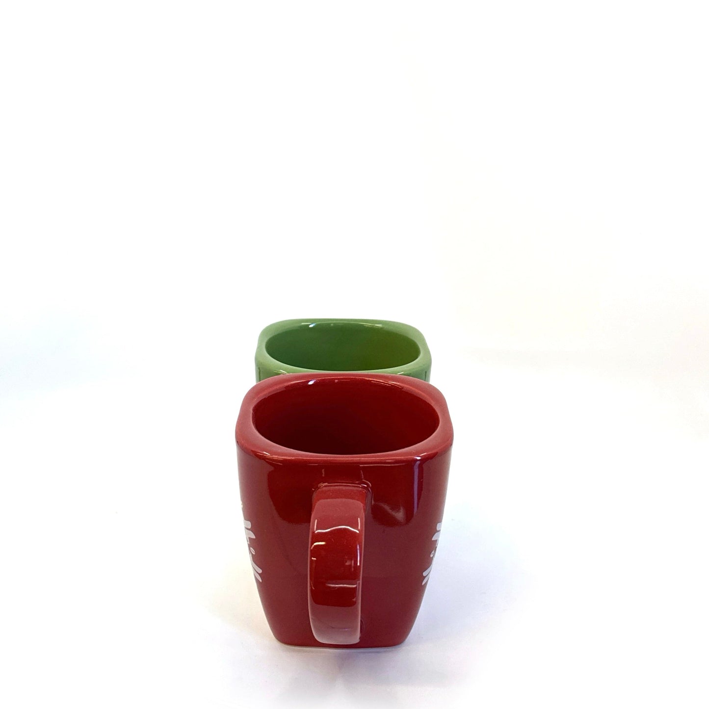 Starbucks | Couples Set Ceramic Christmas 2004 Mugs | Color: Green/Red | Size: 12 fl oz | VINTAGE