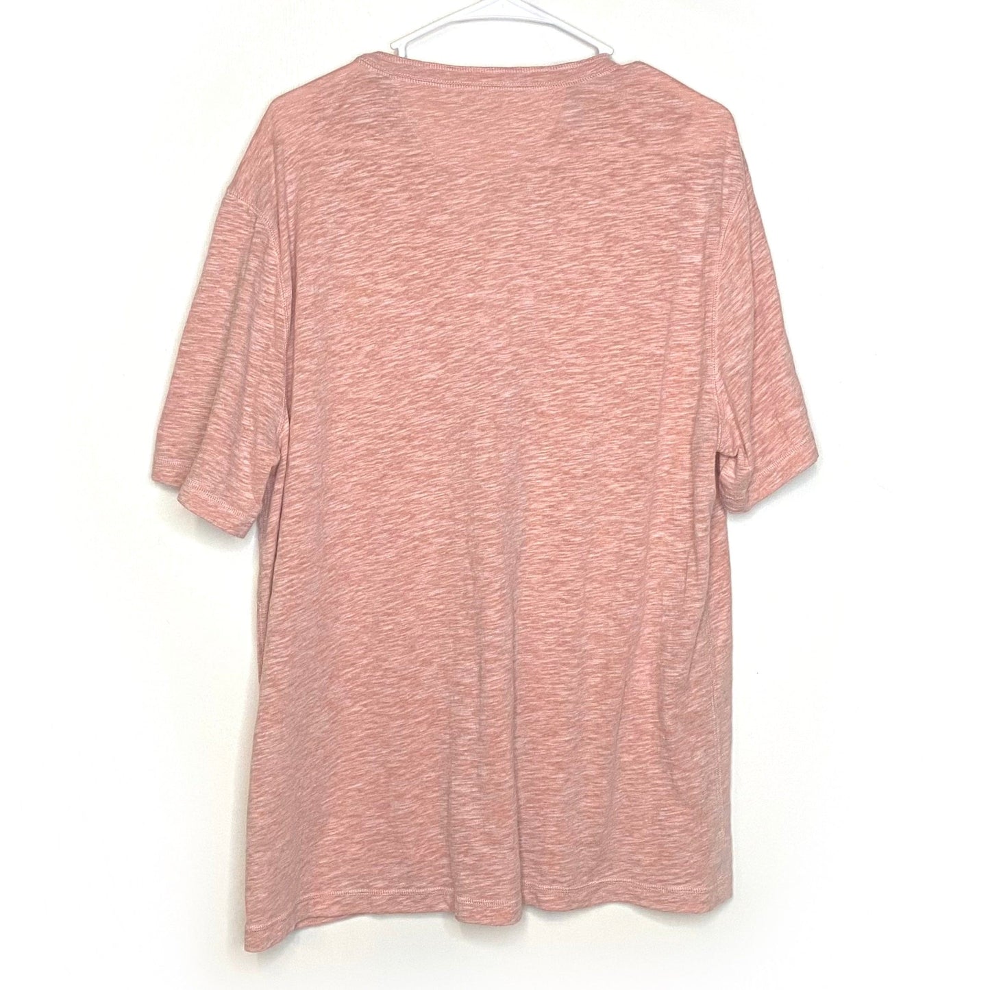 Faherty Mens Size XL Light Heather Peach Henley T-Shirt S/s Pre-Owned