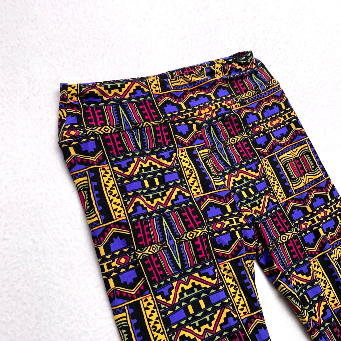 LuLaRoe Womens Leggings | One Size (0-10) | Multicolor Tribal Print | Soft Stretch Knit | New