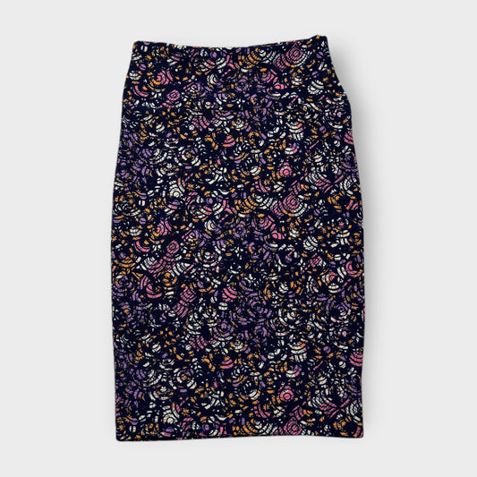 LuLaRoe Cassie Pencil Skirt - Purple Abstract - Women's XS (0-2) - NWT