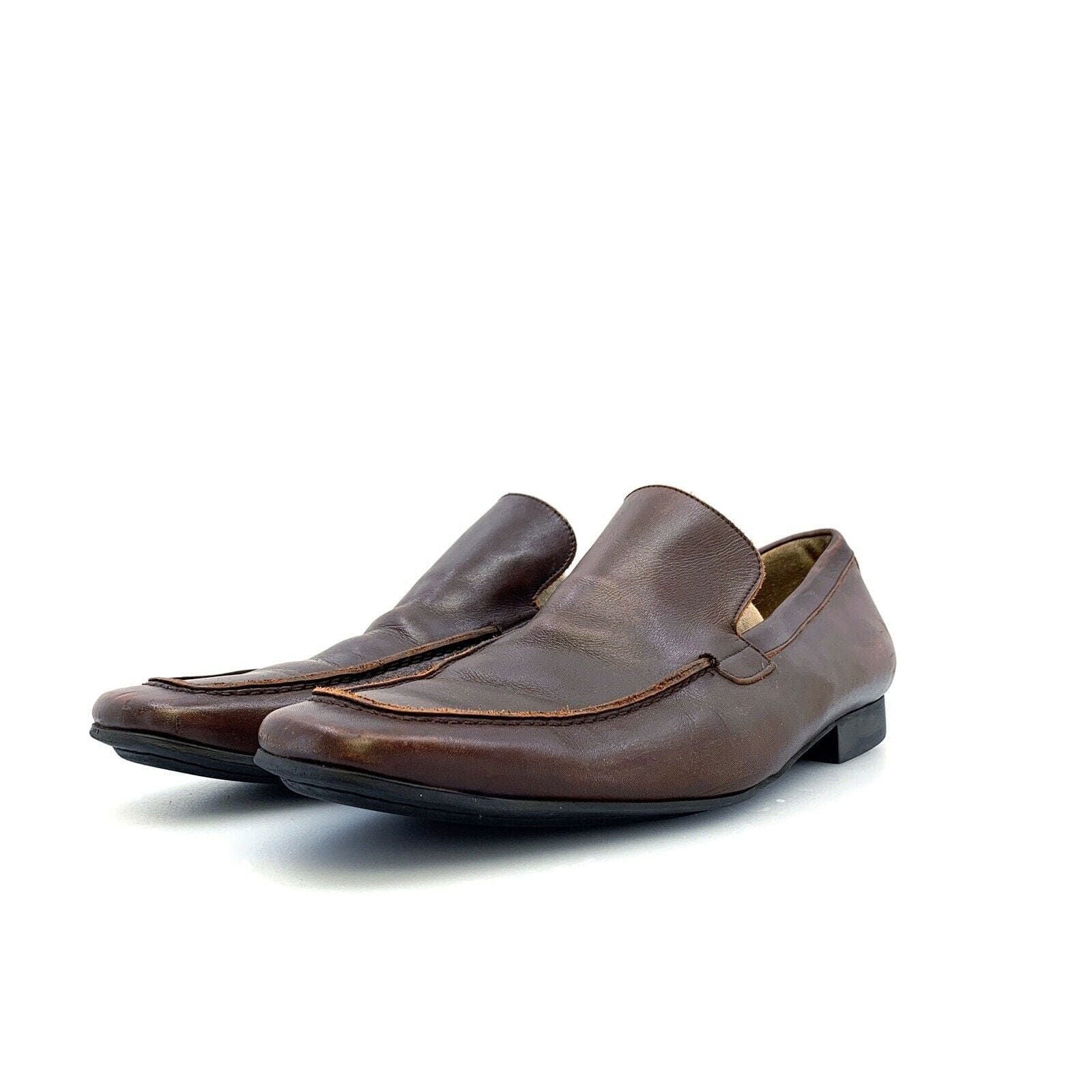 Faconnable Mens Size 10.5D Brown Loafers Shoes Leather Driving Casual -  | Buy at Parsimony Shoppes