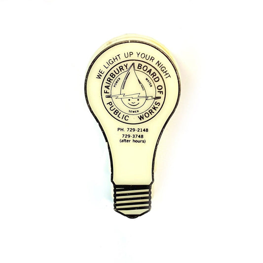 Fairbury Board of Public Works Plug In Night Light, Tested: Works, “We Light Up Your Night” -  | Buy at Parsimony Shoppes
