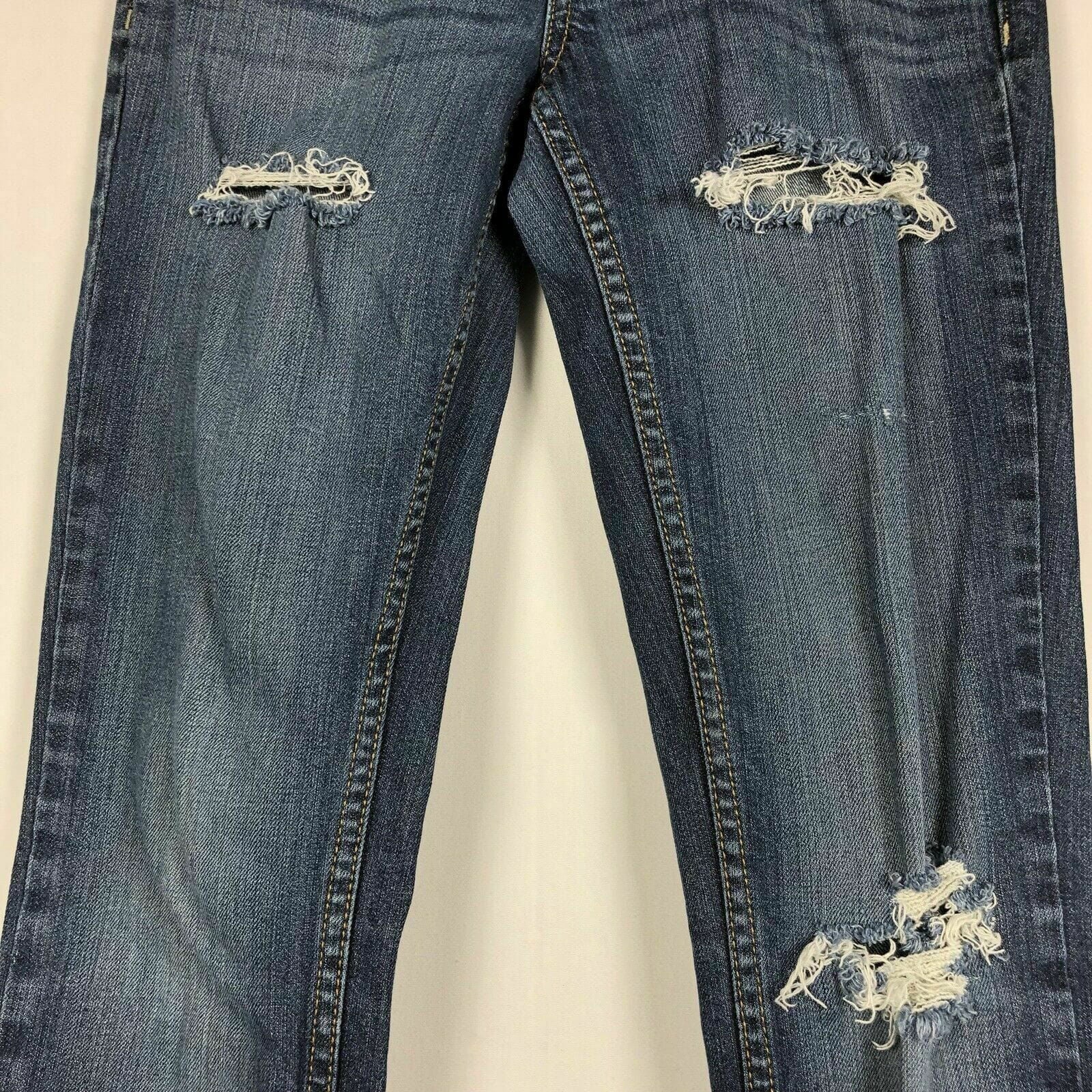 Fashionable Aeropostale Womens Jeans Distressed Blue Denim Bayla Skinny XS Regular -  | Buy at Parsimony Shoppes