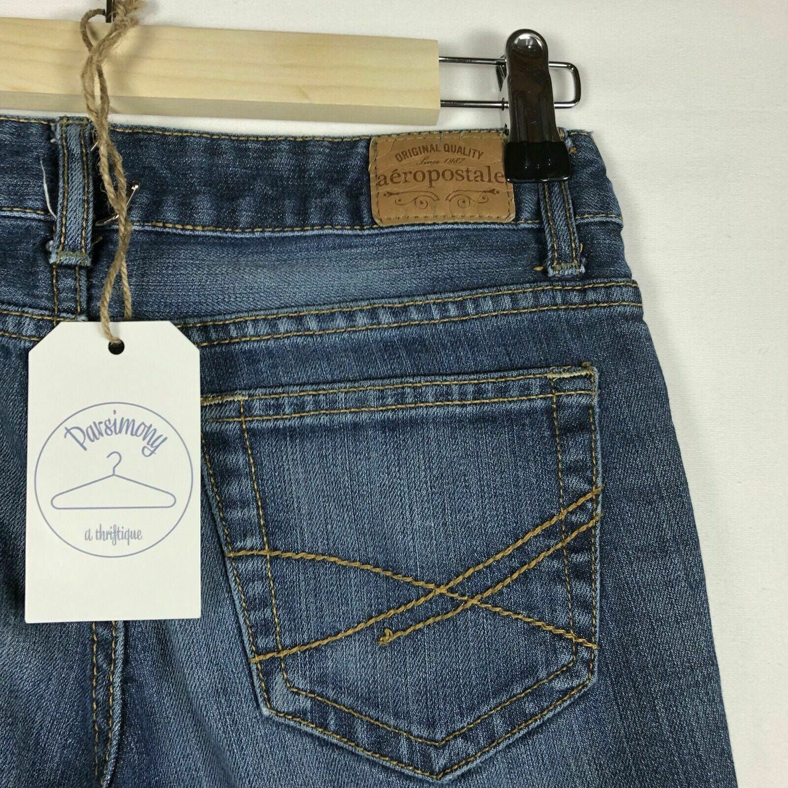Fashionable Aeropostale Womens Jeans Distressed Blue Denim Bayla Skinny XS Regular -  | Buy at Parsimony Shoppes