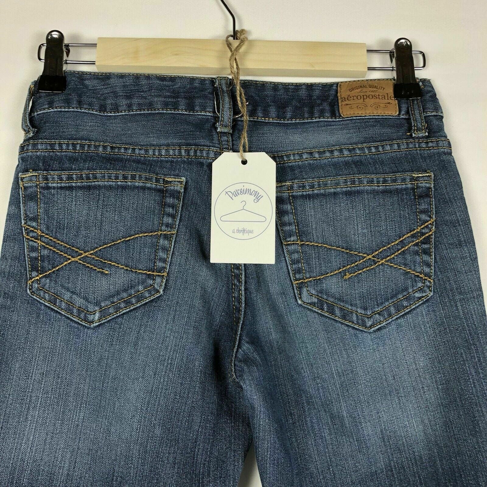Fashionable Aeropostale Womens Jeans Distressed Blue Denim Bayla Skinny XS Regular -  | Buy at Parsimony Shoppes