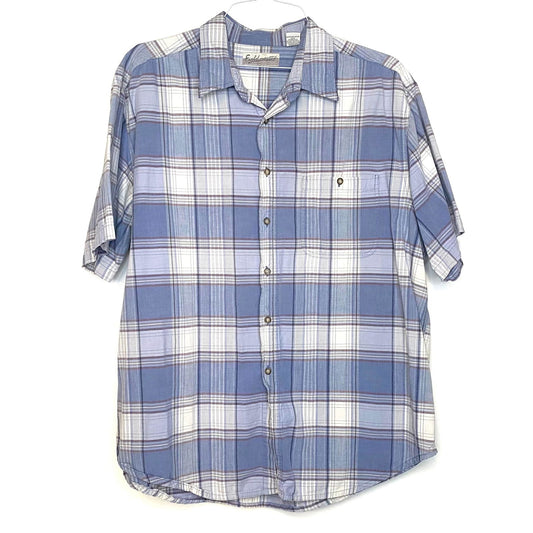 Fieldmaster Mens Size XL Blue Brown Plaid Casual Shirt s/s Pre-Owned -  | Buy at Parsimony Shoppes