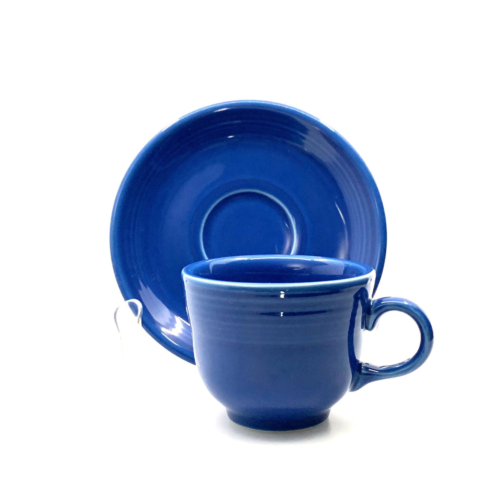Fiesta Cobalt Blue Replacement Tea Coffee Cup and Saucer Set Homer Laughlin Co USA. -  | Buy at Parsimony Shoppes
