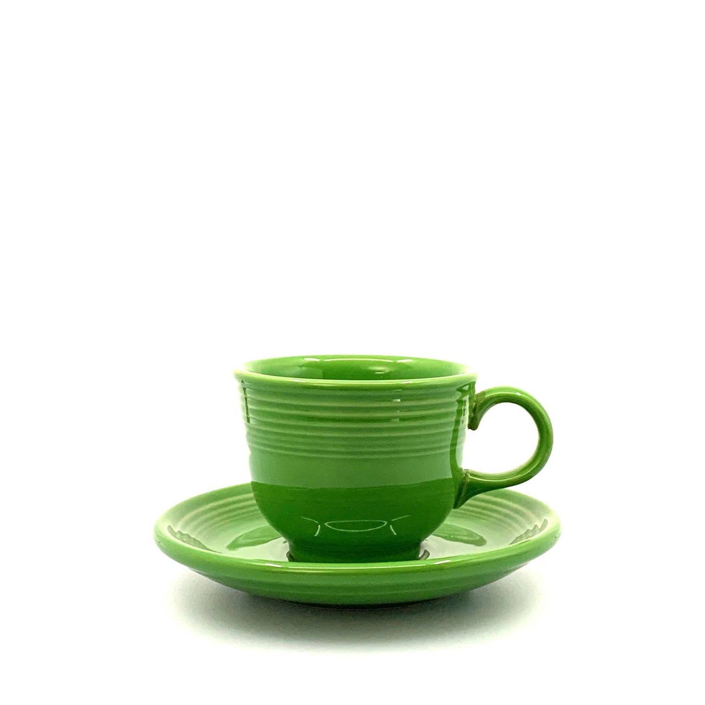 Fiesta Green Replacement Tea Coffee Cup and Saucer Set Homer Laughlin Co USA. -  | Buy at Parsimony Shoppes