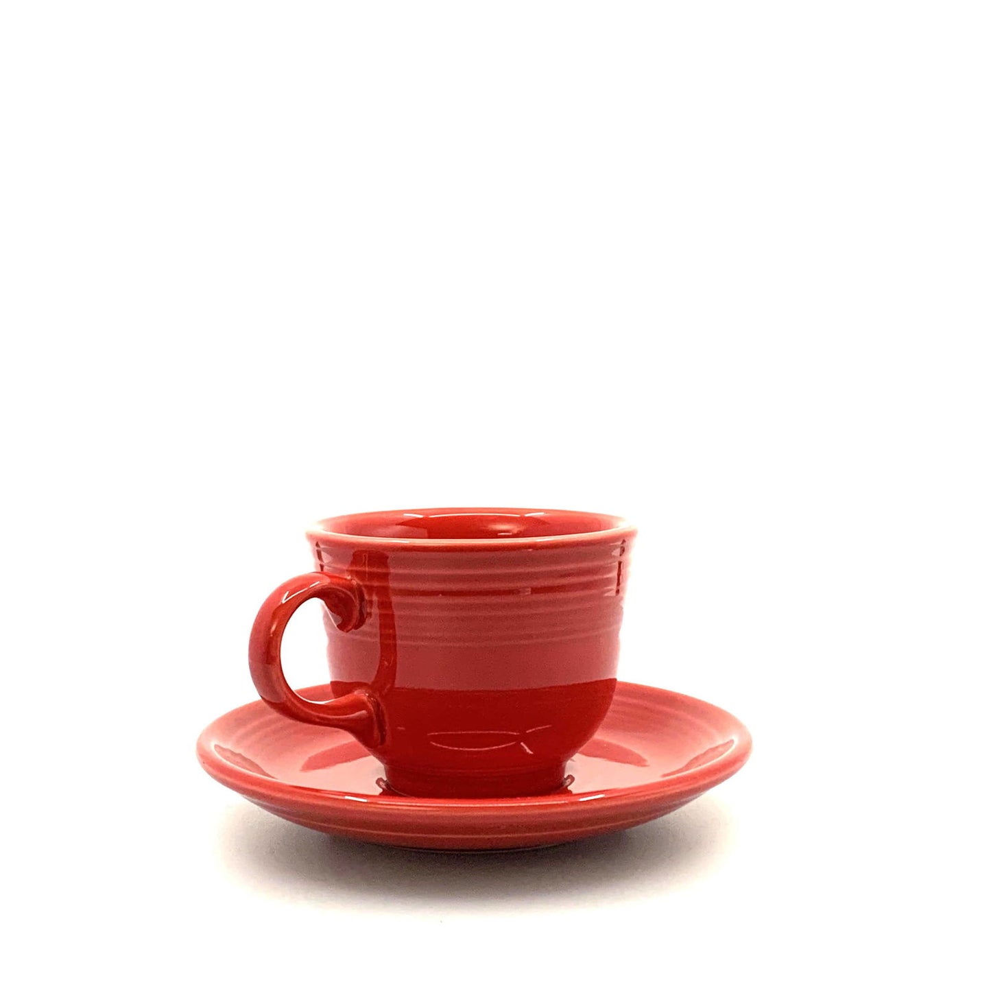 Fiesta Red Replacement Tea Coffee Cup and Saucer Set Homer Laughlin Co USA. -  | Buy at Parsimony Shoppes