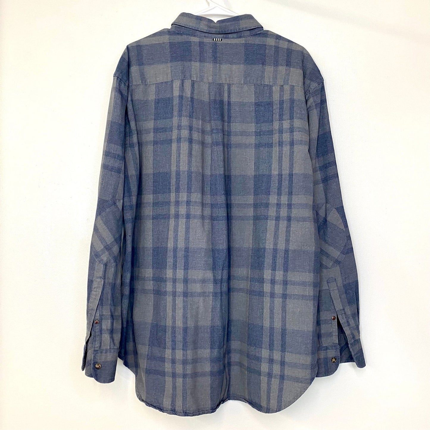 Five Four Mens Size 2X Gray/Blue Plaid Flannel Shirt L/s Pre-Owned -  | Buy at Parsimony Shoppes