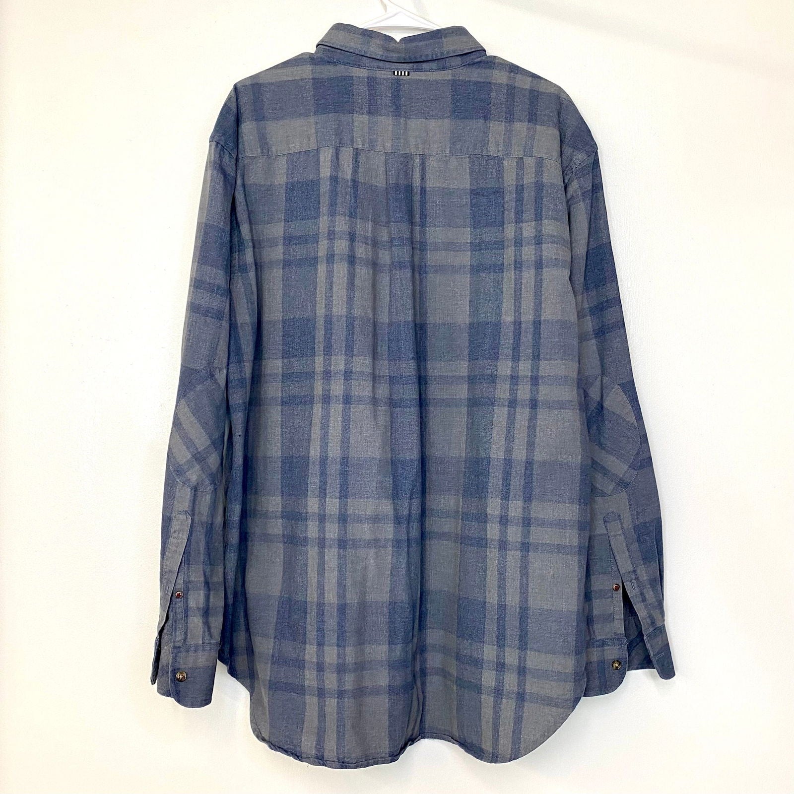 Five Four Mens Size 2X Gray/Blue Plaid Flannel Shirt L/s Pre-Owned -  | Buy at Parsimony Shoppes