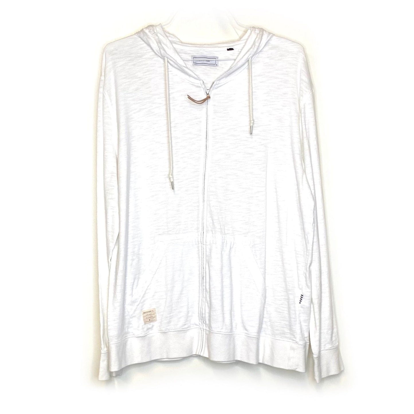 Five Four Mens Size XL White Zip-Up Hooded Sweatshirt L/s Pre-Owned -  | Buy at Parsimony Shoppes