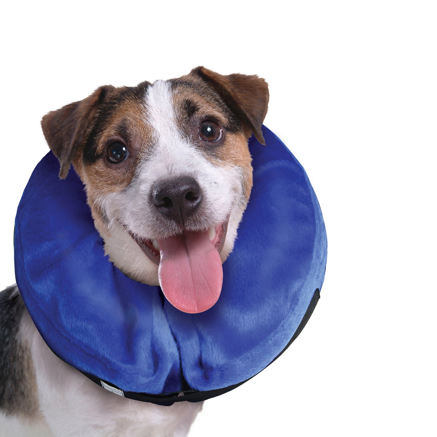 KONG Cloud E-Collar | Inflatable Recovery Collar | Medium | Blue | Soft & Comfortable | Machine Washable