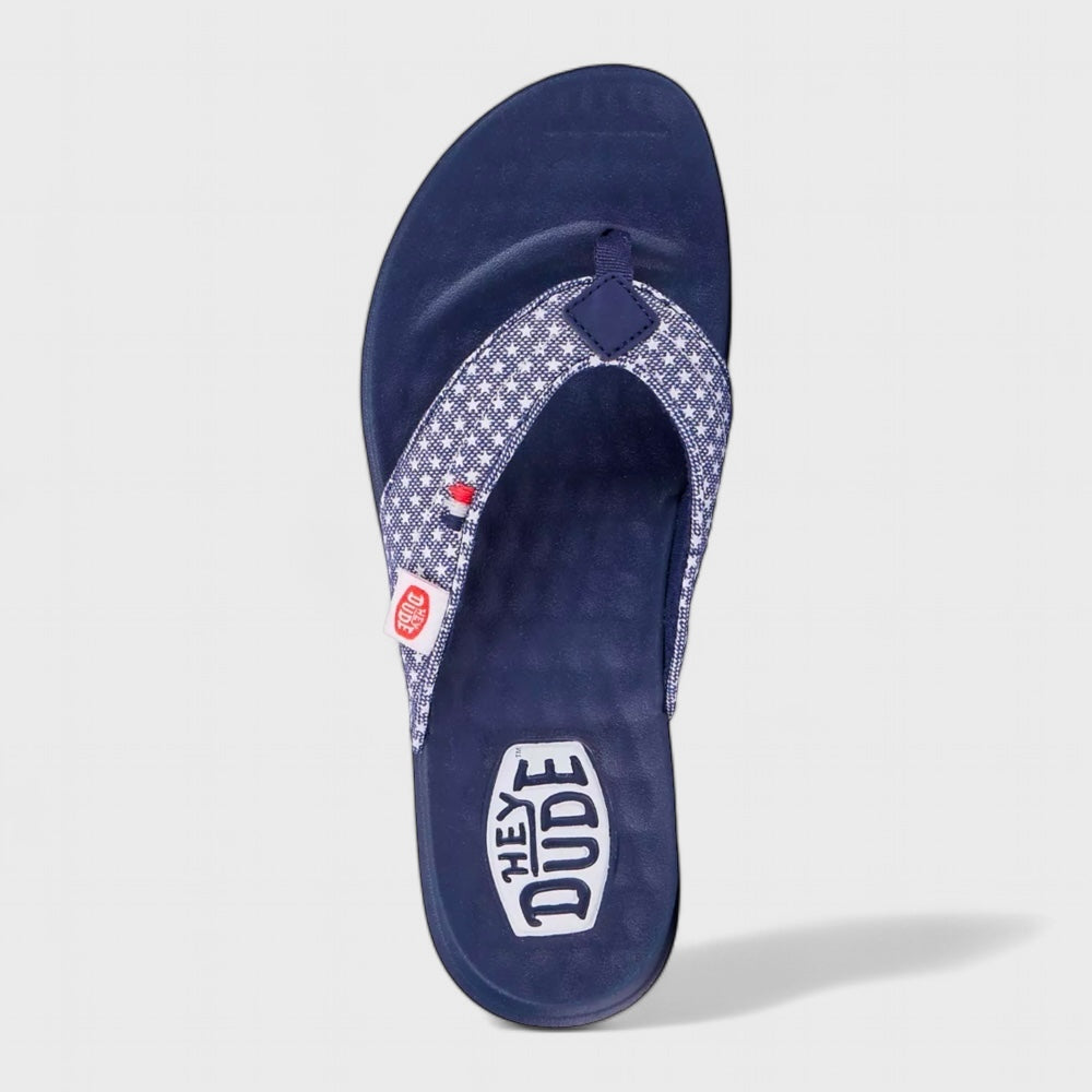 Hey Dude Christi Flip Classic | W9 | Navy | Flip-Flops | NWT