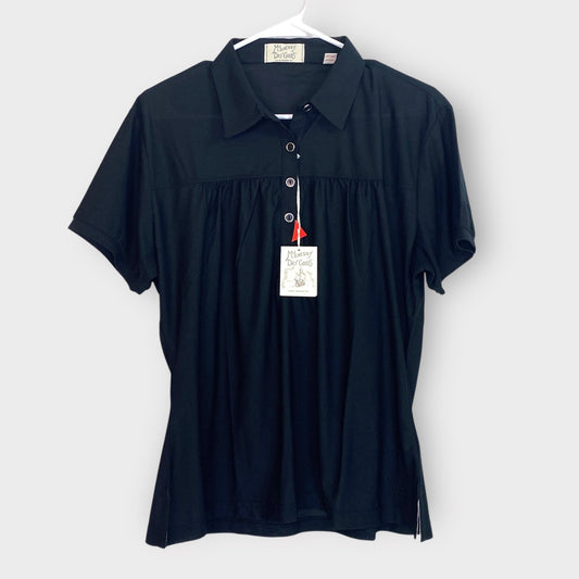 McIlhenny Dry Goods by Tabasco Women's S/S 032 Dry Reserve Polo Shirt - Black - Size L - New with Tags