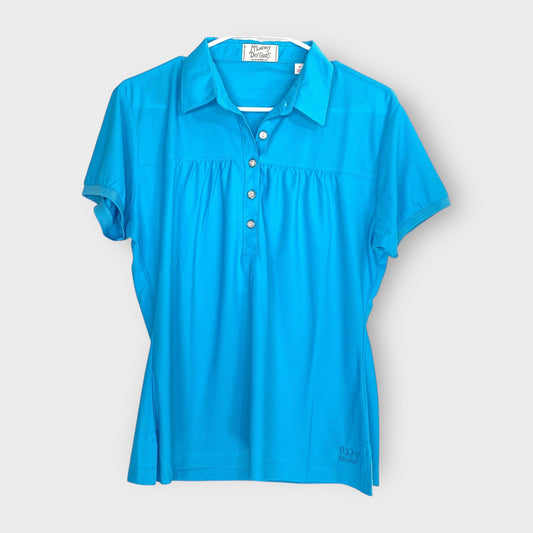 McIlhenny Dry Goods Women's Teal Dry Reserve Polo Shirt - Size M - New with Tags