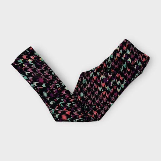 LuLaRoe Women’s Leggings | One Size (2-10) | Black/Multicolor Abstract Print | New