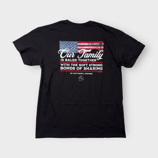 American Highway Our Family is Baled Together T-Shirt | Patriotic Graphic Tee | New