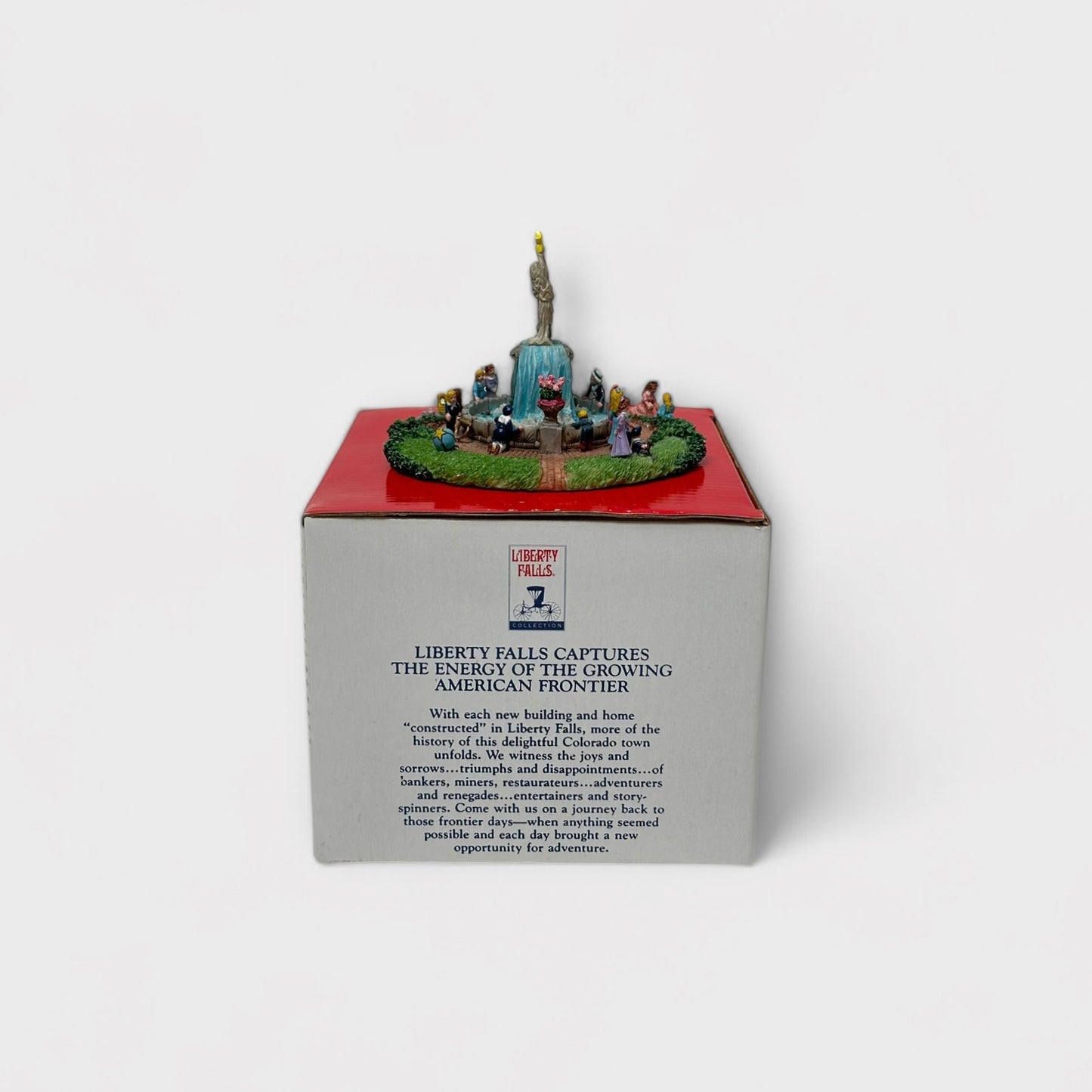 Liberty Falls Starlight Fountain - Hand Painted Americana Miniature - Mint Condition