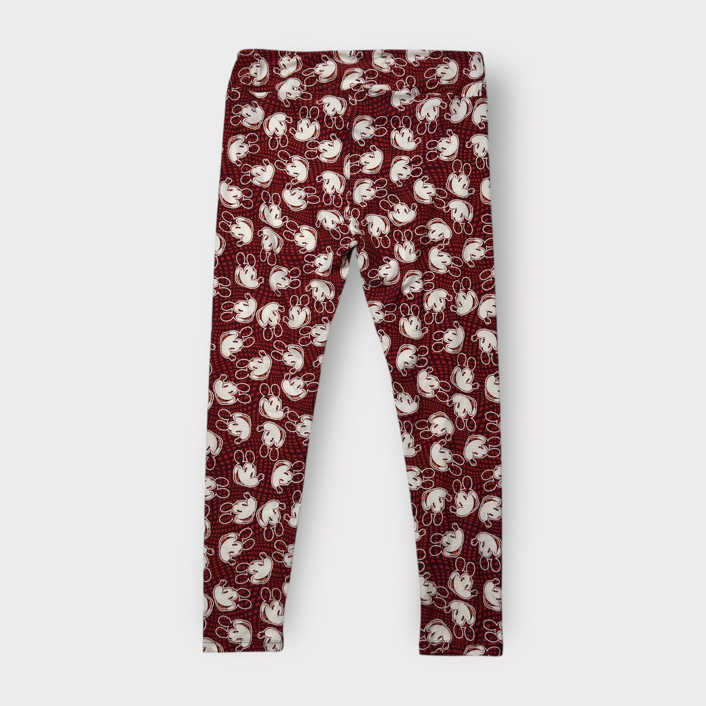 LuLaRoe Women’s Leggings | Tall & Curvy (12-18) | Red/White Mickey Mouse Print | New