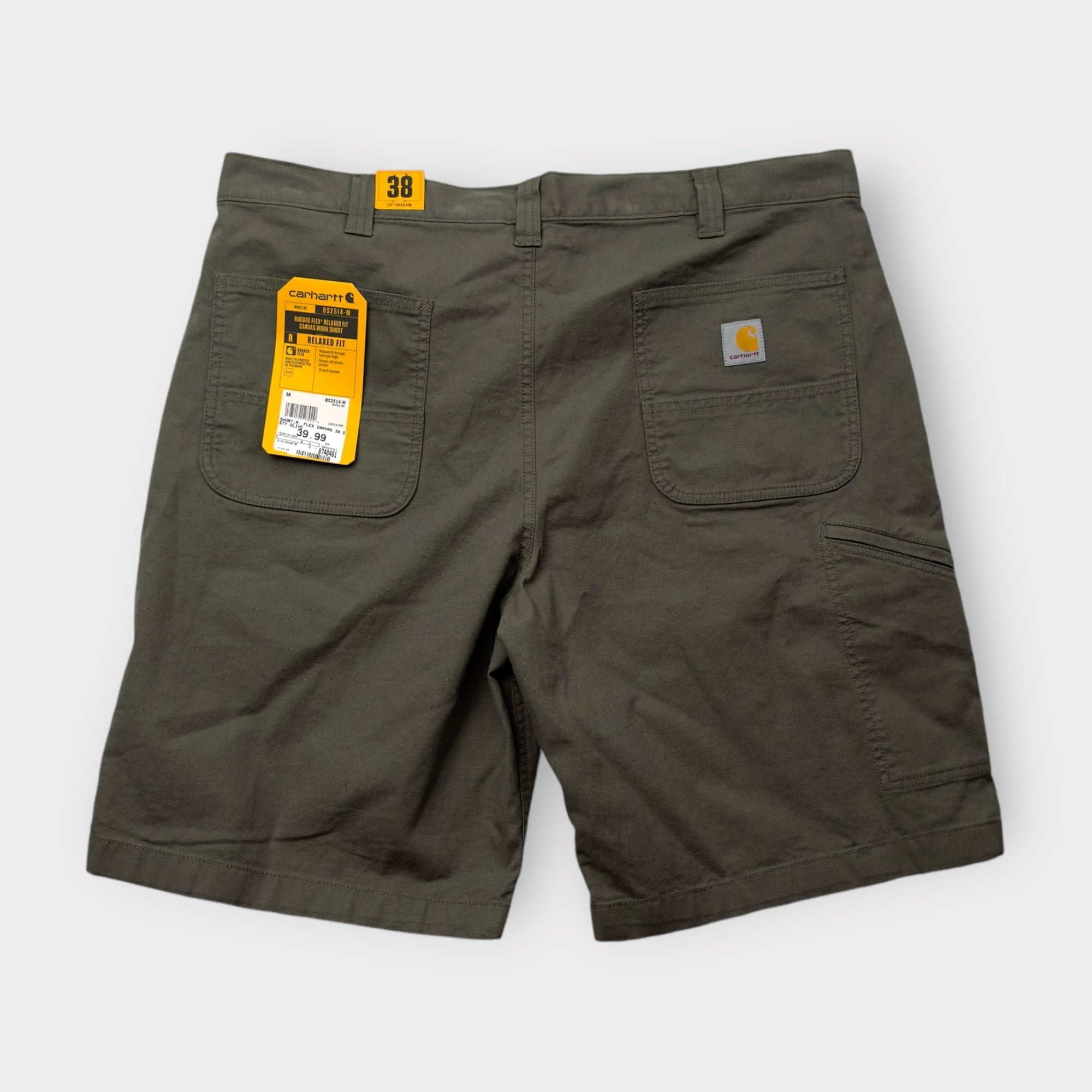 Carhartt Rugged Relaxed Fit Shorts Green, Men's online 38