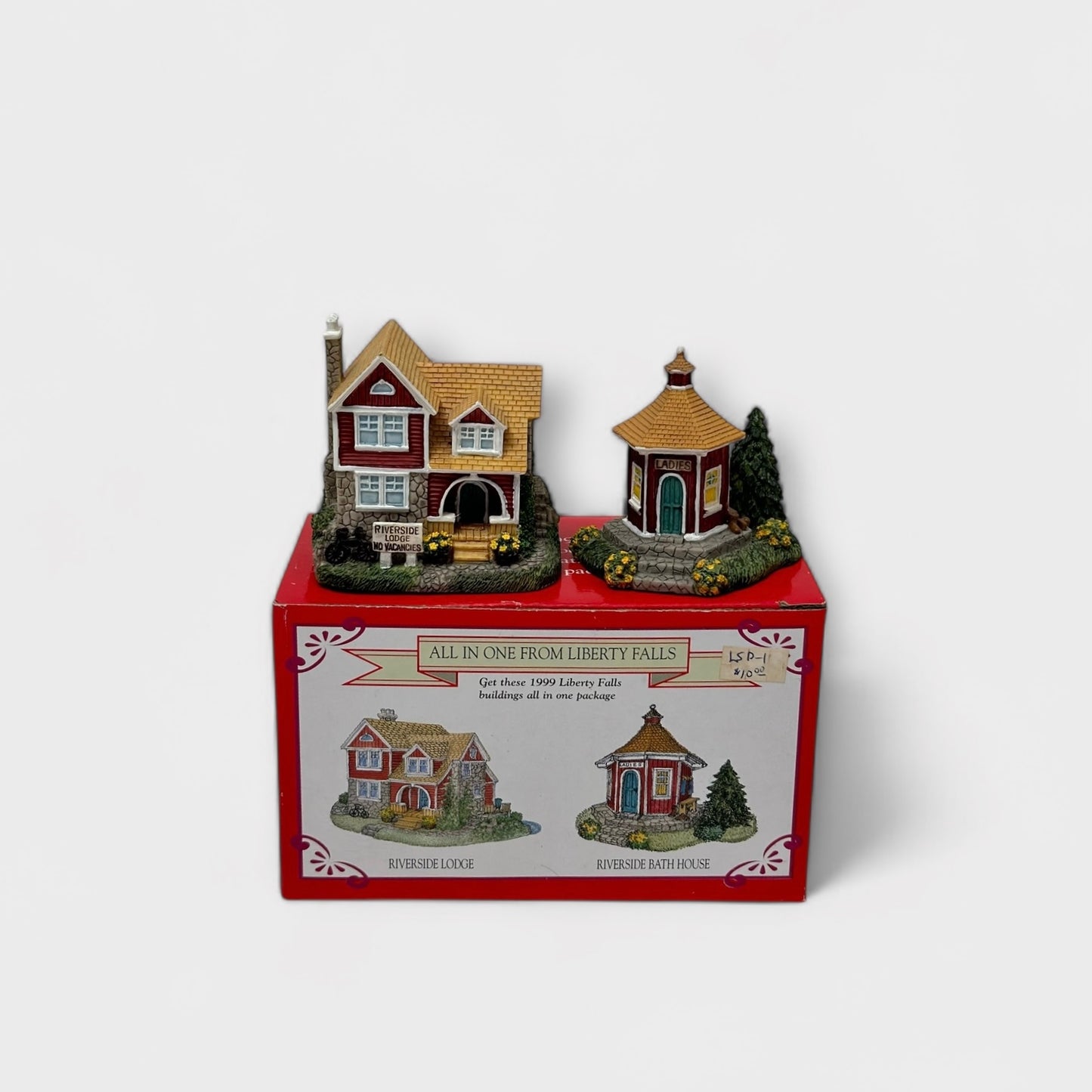 Liberty Falls Americana Collection - Riverside Lodge & Bath House - Collectible Miniatures