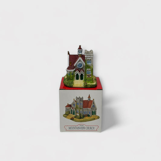 Mountainview Church Model - Hand-Painted Americana Collection - Decorative Piece