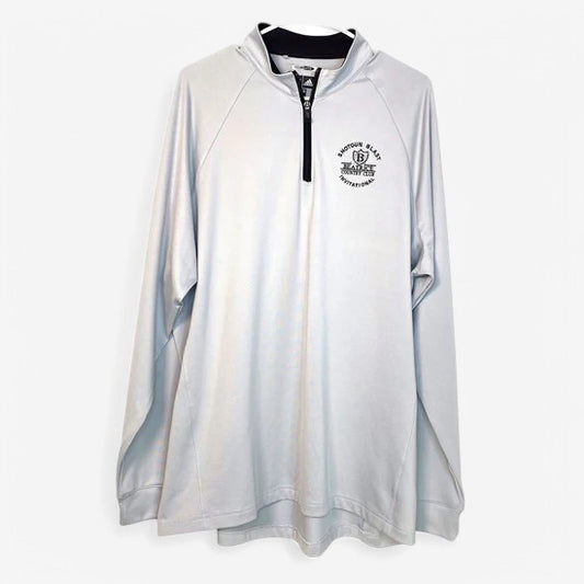 Adidas Men's L Gray Climalite ¼ Zip Sweatshirt