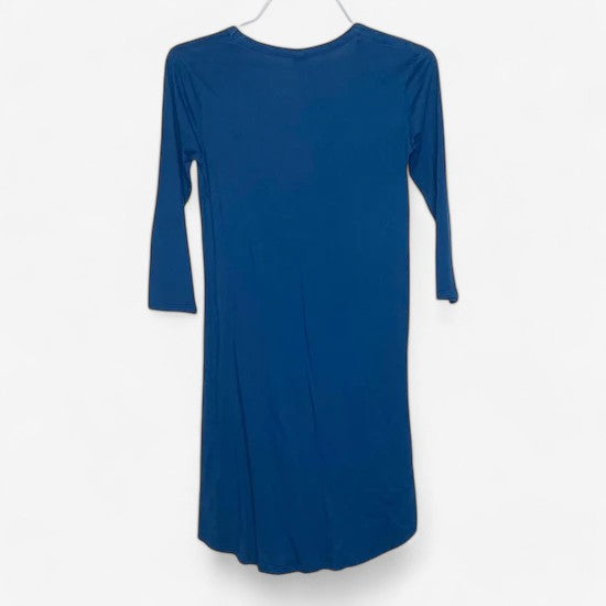 bobi Los Angeles Women's Blue Knot Dress - Size XS - Long Sleeve (NWT)